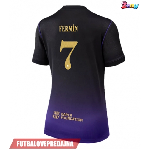 Lacne Ženy Futbalové dres Barcelona Fermin Lopez #7 2026-27 Krátky Rukáv - Preč